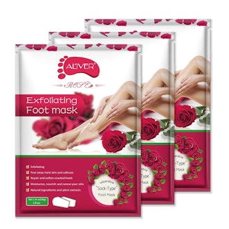 Aliver Rose Foot Peel Mask (3 Pack)