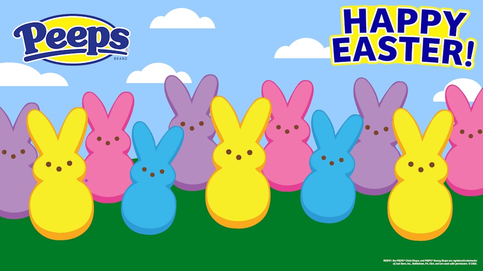 Free PEEPS Zoom Backgrounds Will Sweeten Up Your Virtual Easter Feast