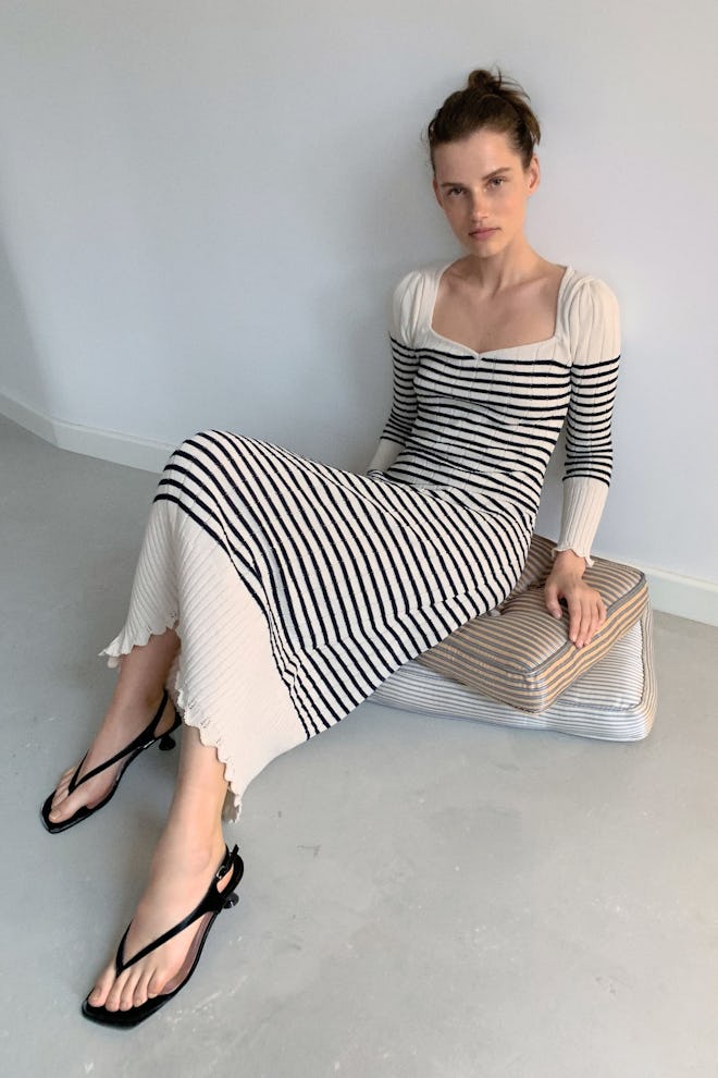 Striped Knit Dress