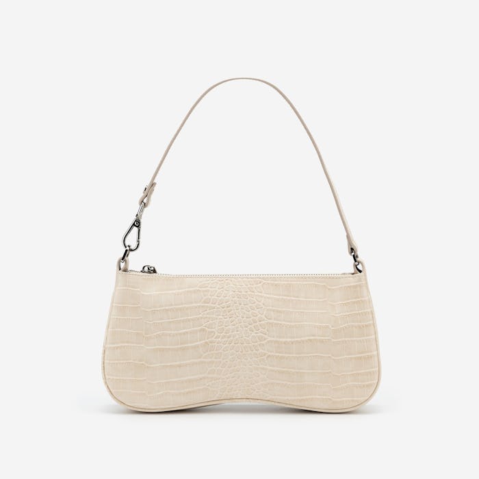 Eva Shoulder Bag - Ivory Croc