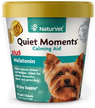 NaturVet Quiet Moments Calming Aid For Dogs (70 Soft Chews)