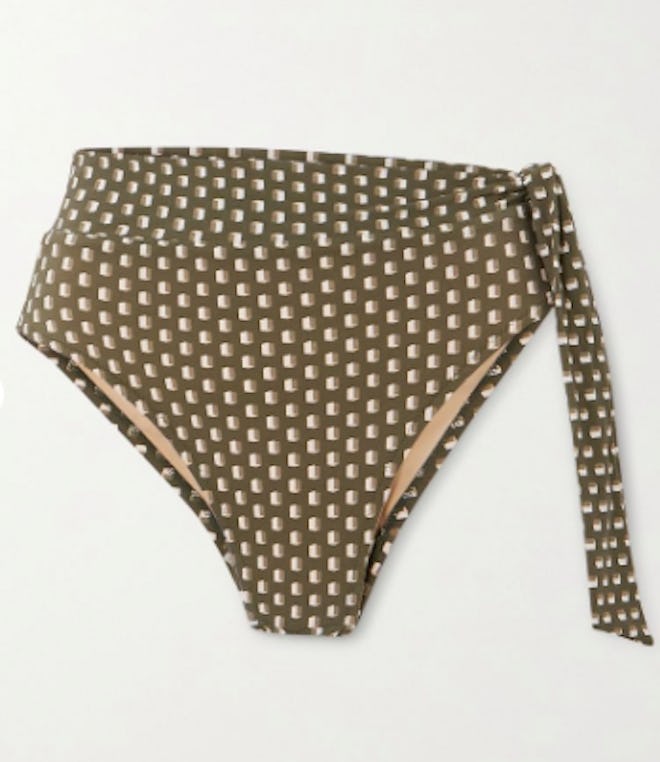 Yasmeen knotted printed bikini briefs