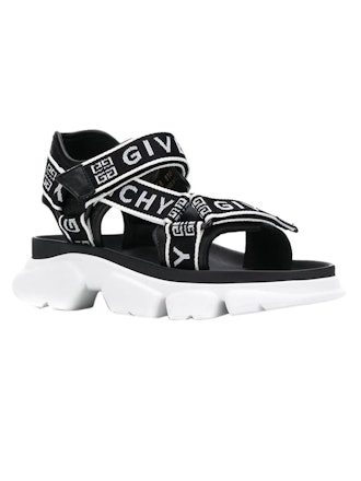 Black And White Jaw Sandal