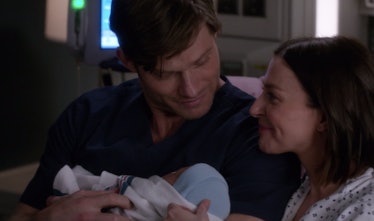 Amelia, Link, and their baby on 'Grey's Anatomy'