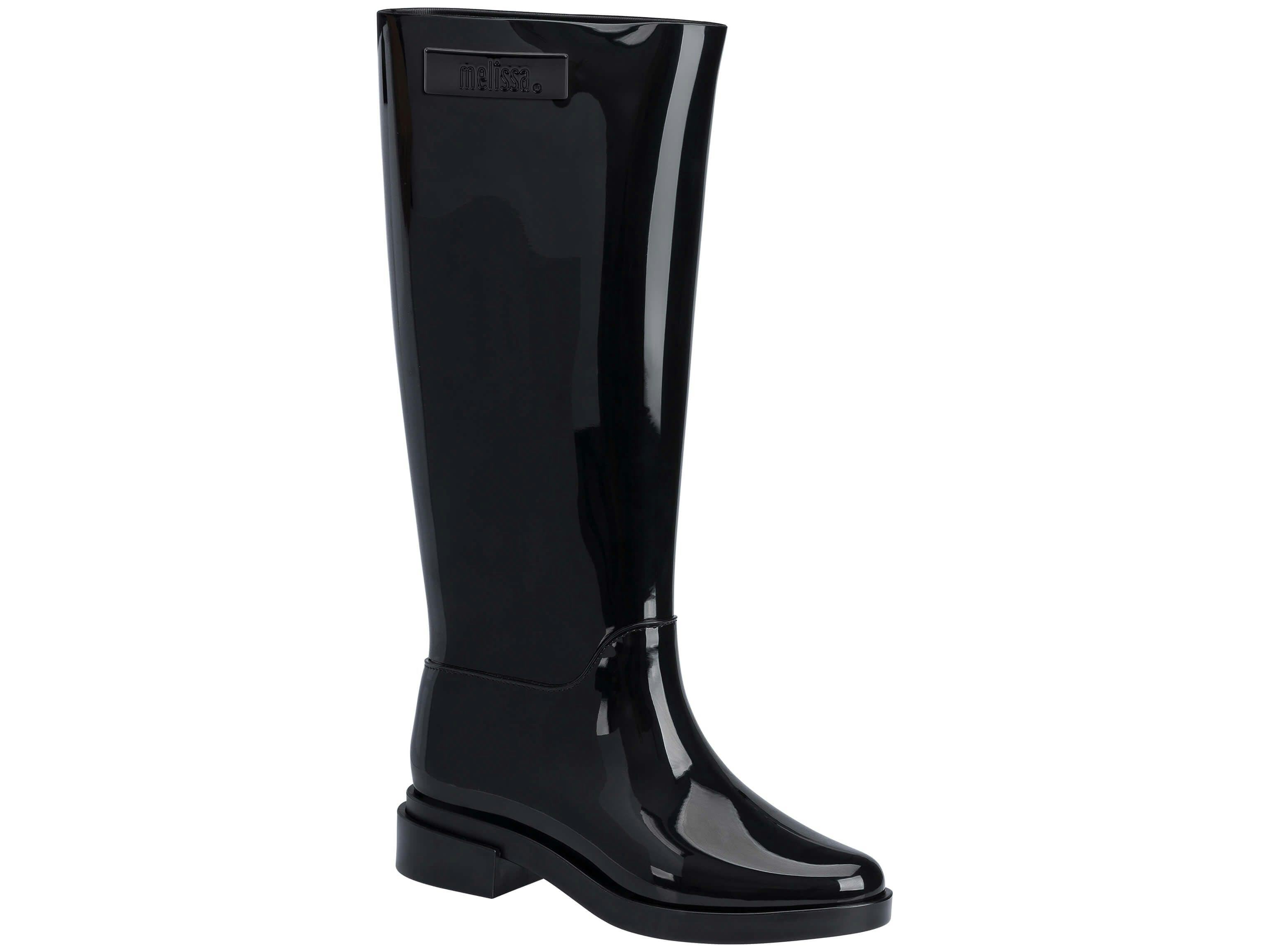 tommy hilfiger gloss ankle rain boots