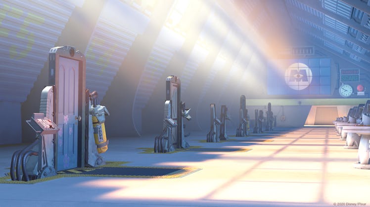 These14 Pixar movie Zoom backgrounds include a 'Monsters, Inc.' background.