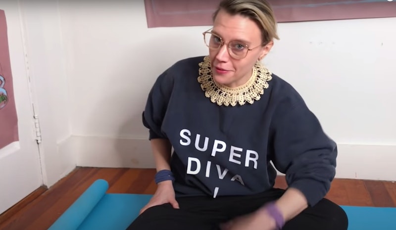 Kate McKinnon impersonated Ruth Bader Ginsberg in an SNL skit we all needed about home fitness.  