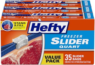 Hefty Slider Quart Freezer Bags (105 Count) 