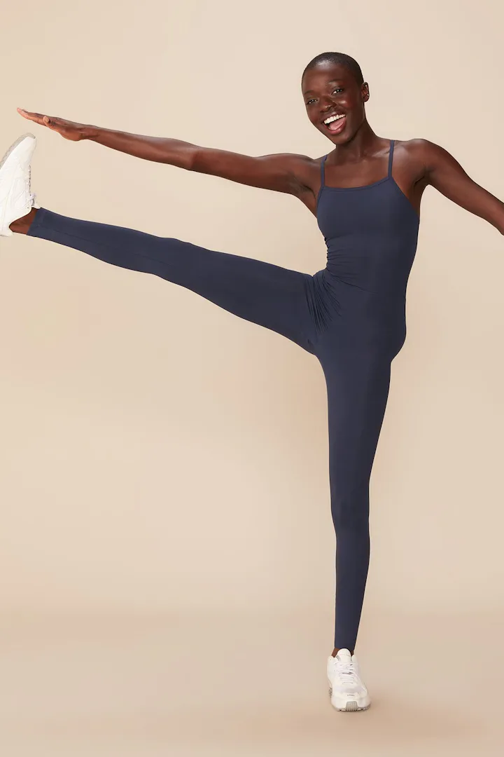 Girlfriend's workout onesie Unitard in Midnight