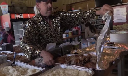 Joe Exotic's Thanksgiving dinner on 'Tiger King' was one of his only shining moments.