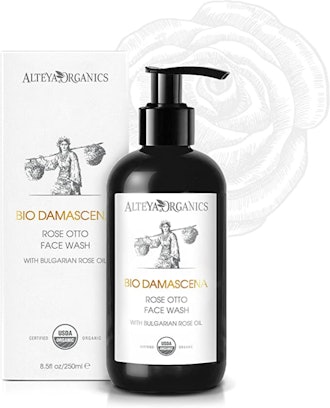 Alteya USDA Organic "BioDamascena" Face Wash With Bulgarian Rose Oil (8.5 Oz.)