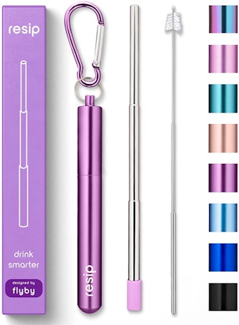 Flyby Portable Reusable Drinking Straw