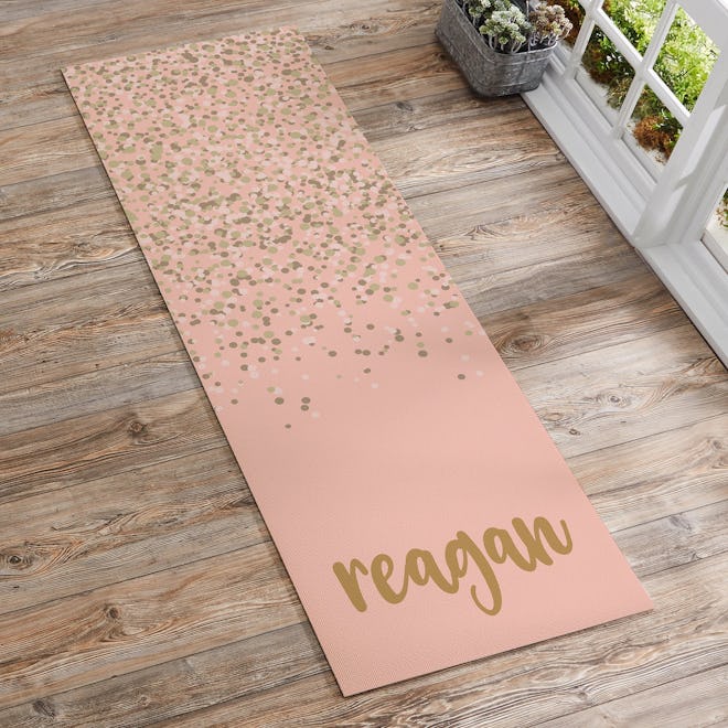 Sparkling Name Personalized Yoga Mat