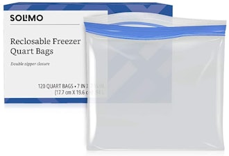 Solimo Freezer Quart Bags (120-Count)