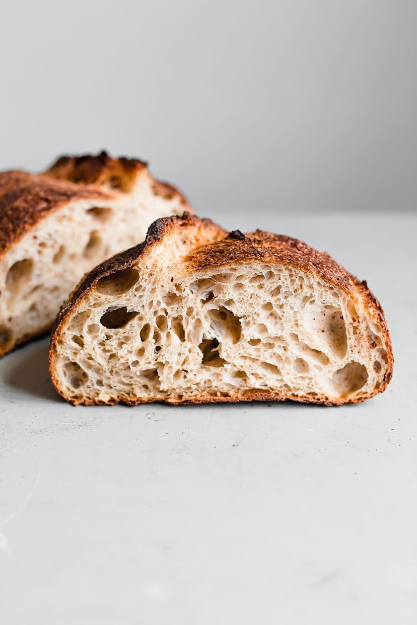 Artisan sourdough bread is a great bread recipe without yeast to make at home. 