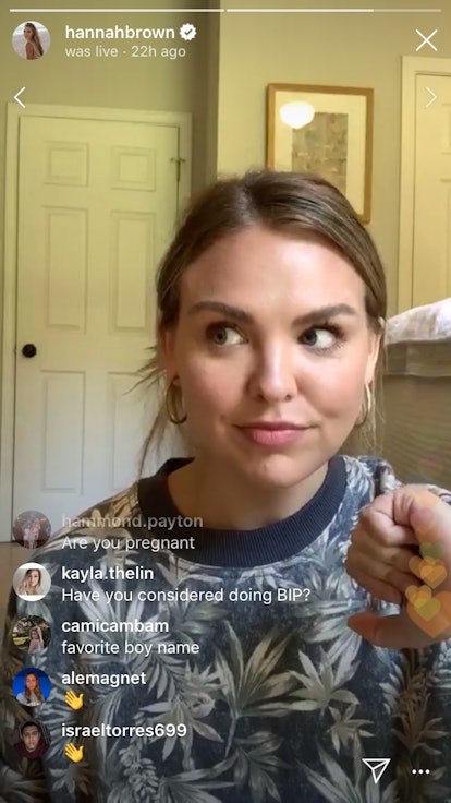 Hannah Brown Instagram Live
