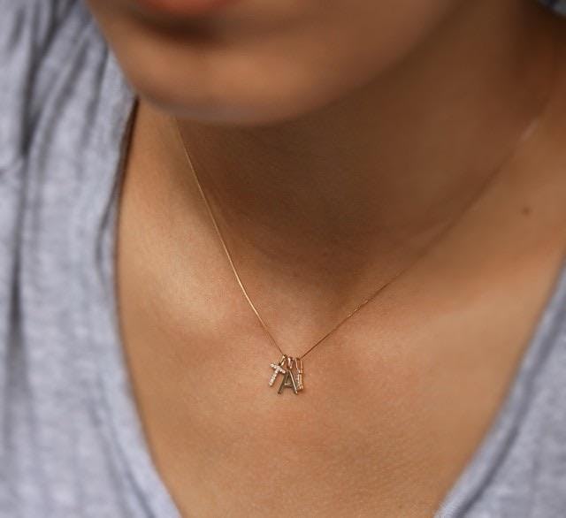 mejuri letter necklace