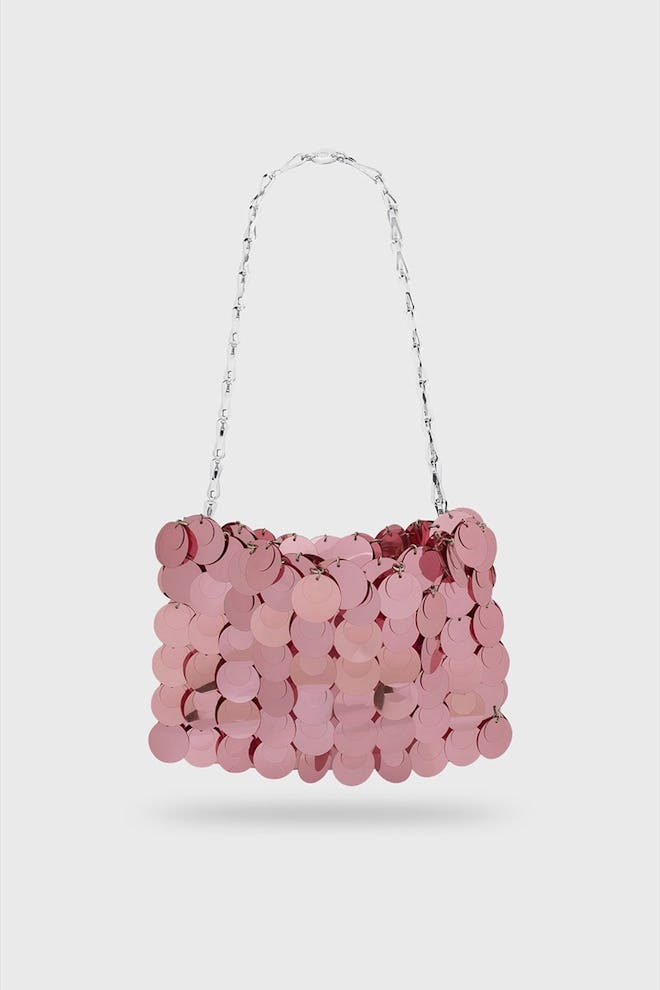 Sparkle pink clutch bag