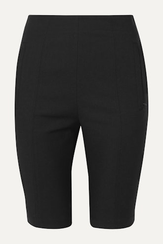 Tibi Stretch Cotton-Blend Twill Shorts