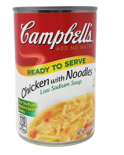 Campbell's Low Sodium Chicken With Noodles Soup 10.75 oz