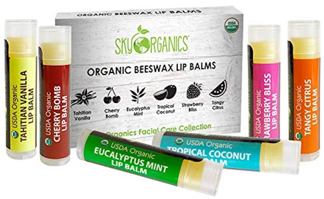 Sky Organics USDA Organic Lip Balm (6-Pack)