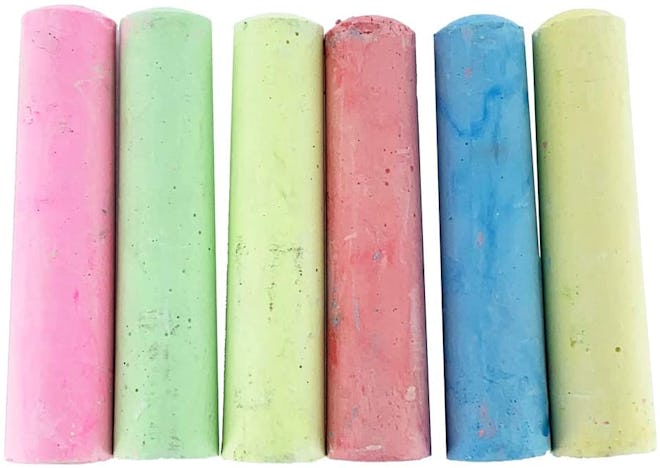 Fat Zebra Designs Sidewalk Chalk Set (6 Pieces)