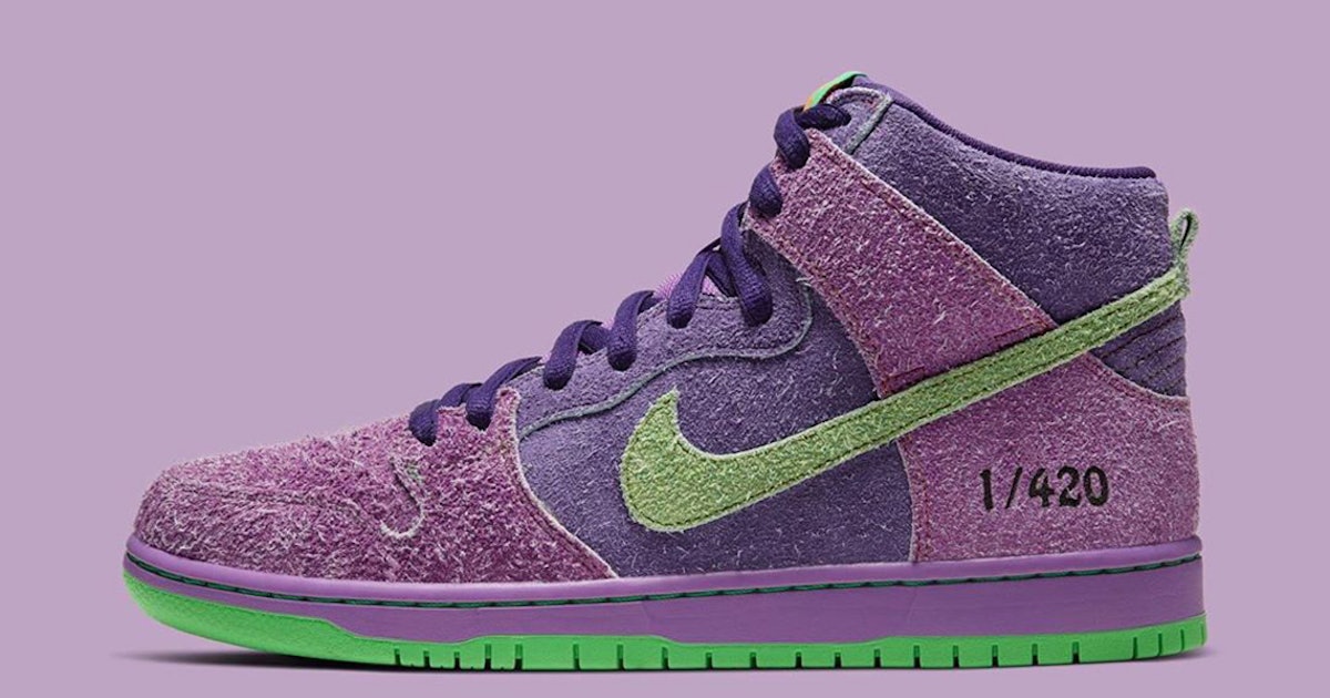 Nike SB packs a purple haze '420' Dunk High, and of course ...