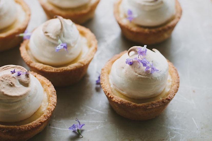 These lemon maple meringue pies are perfect to bake when you're out of milk.