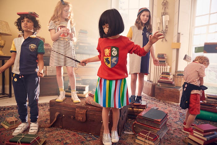 kids wearing mini boden's harry potter clothes