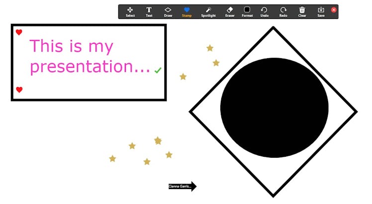 Here's how you can use Zoom's whiteboard feature to create a Pictionary-inspired game.