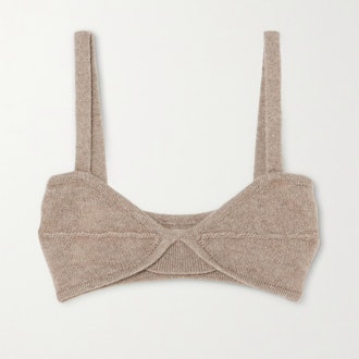 Khaite Eda Cashmere Soft-Cup Bra