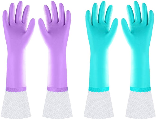 Elgood Long Dishwashing Gloves (2-Pack)