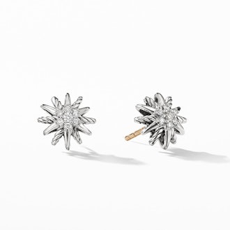 David Yurman Starburst Earrings with Diamonds, 10mm