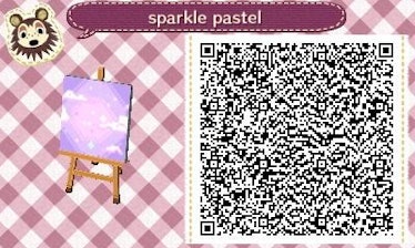 Sparkle Pastel wallpaper QR code from "Animal Crossing"
