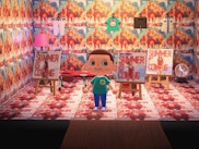 A screenshot of a customized character from the game "Animal Crossing: New Horizons"