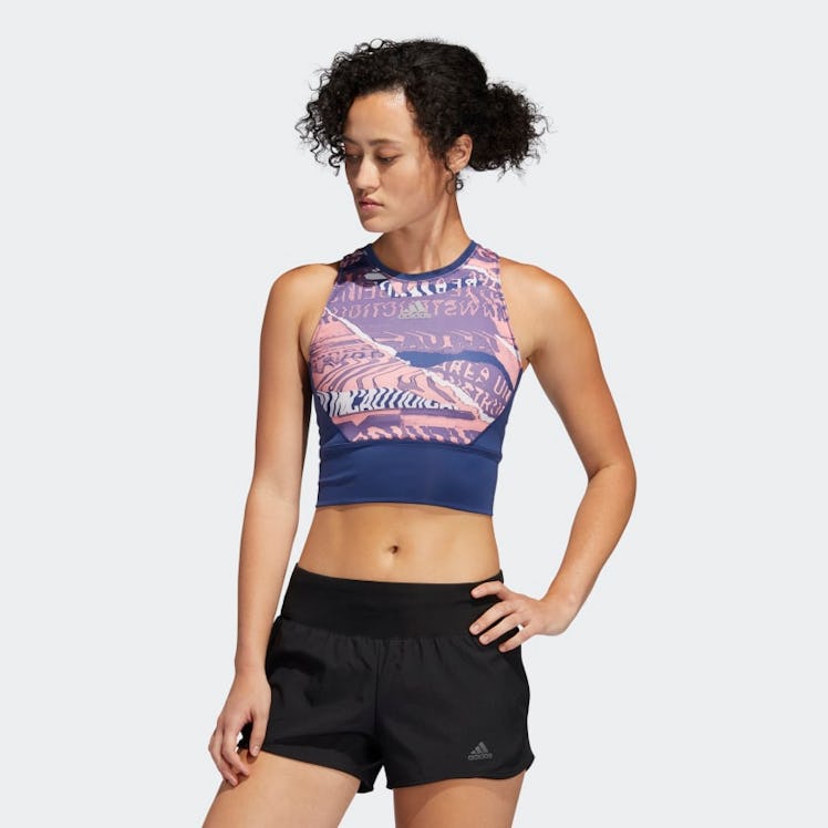 Adidas Own The Run City Clash Crop Top