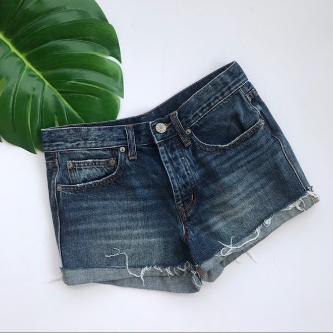 Tom Girl Mid Rise Denim Shorts