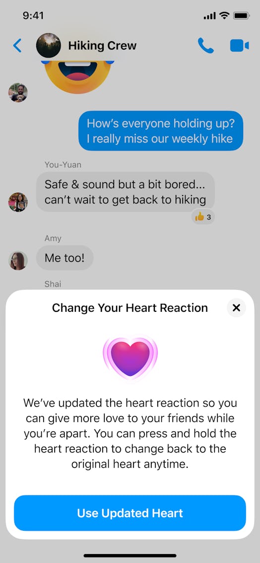 Facebook released a new hug reaction for posts, as well as a new reaction in Messenger.