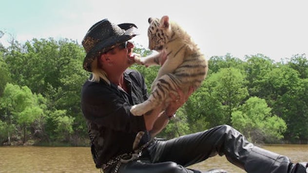 Tiger King, Joe Exotic, with pup