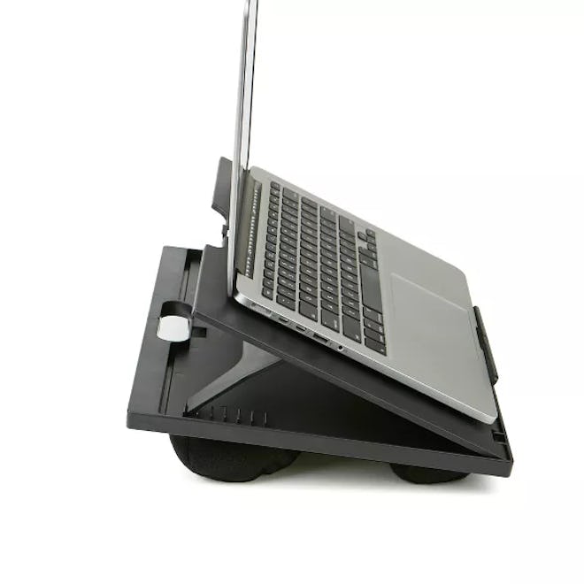 Adjustable Tilt Lap Desk with Cushion Black