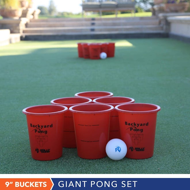 Jumbo Beer Pong Set for Outdoors