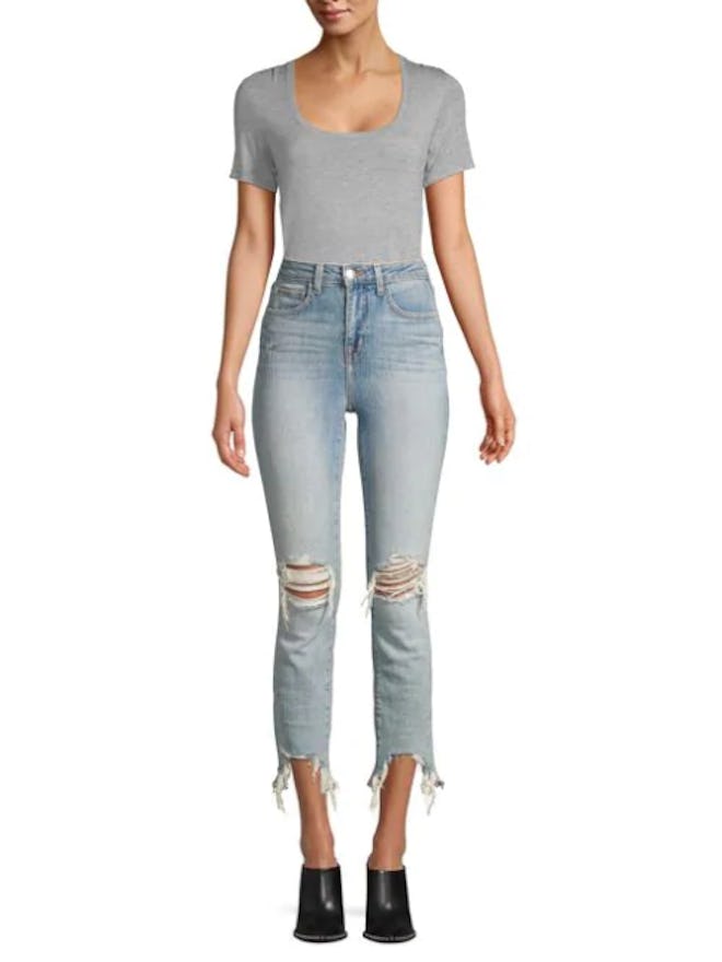 Highline High-Rise Skinny Distressed Jeans