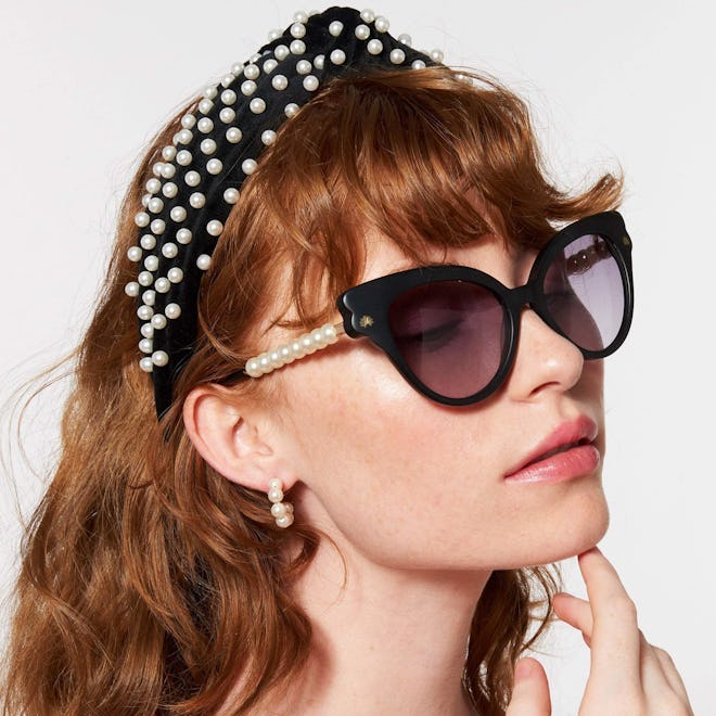 JET CHELSEA PEARL CAT EYE SUNGLASSES