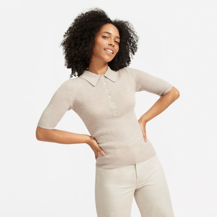 The Italian Merino Rib Polo