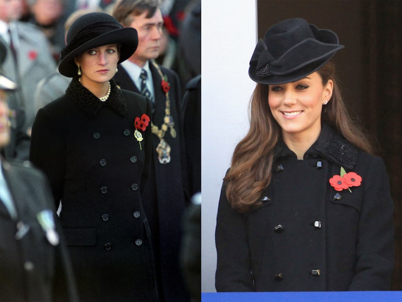 Here's every time Kate Middleton channeled Princess Diana with her style.