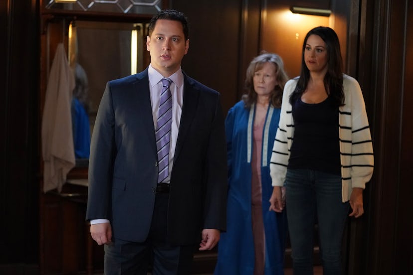 Matt McGorry as Asher, Jennifer Parsons as Lydia, and and Kelen Coleman as Chloe in How To Get Away ...