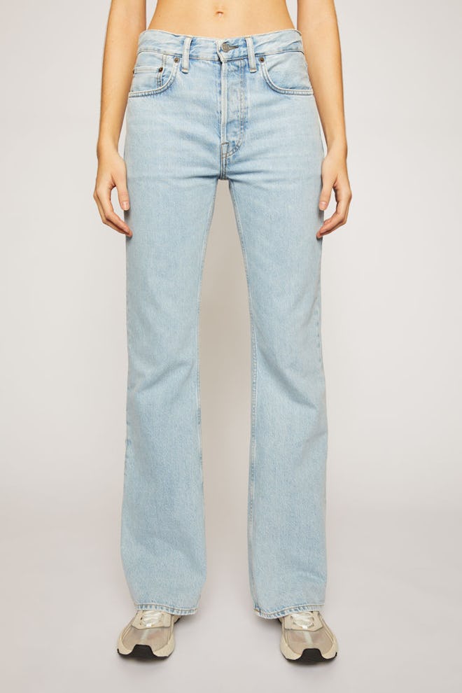 Relaxed Bootcut Jeans Pale Blue