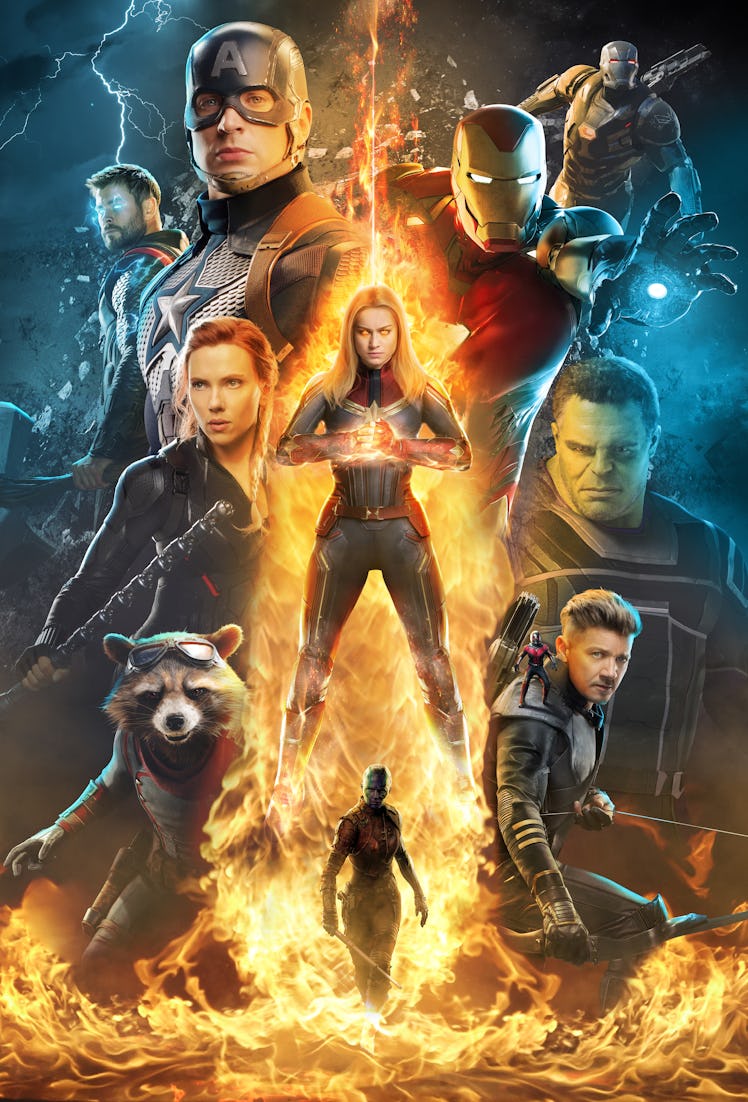 Captain Marvel at the front-and-center of "Avengers: Endgame" poster
