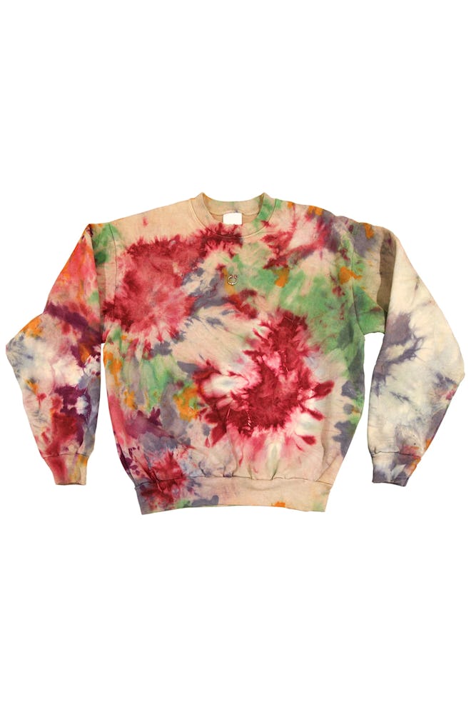 Pierced Crewneck Sweatshirt in 7420c Tie-Dye