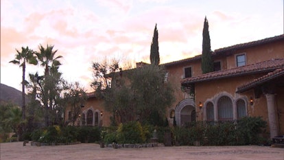 Another one of the top Zoom backgrounds for first dates is the Bachelor mansion.